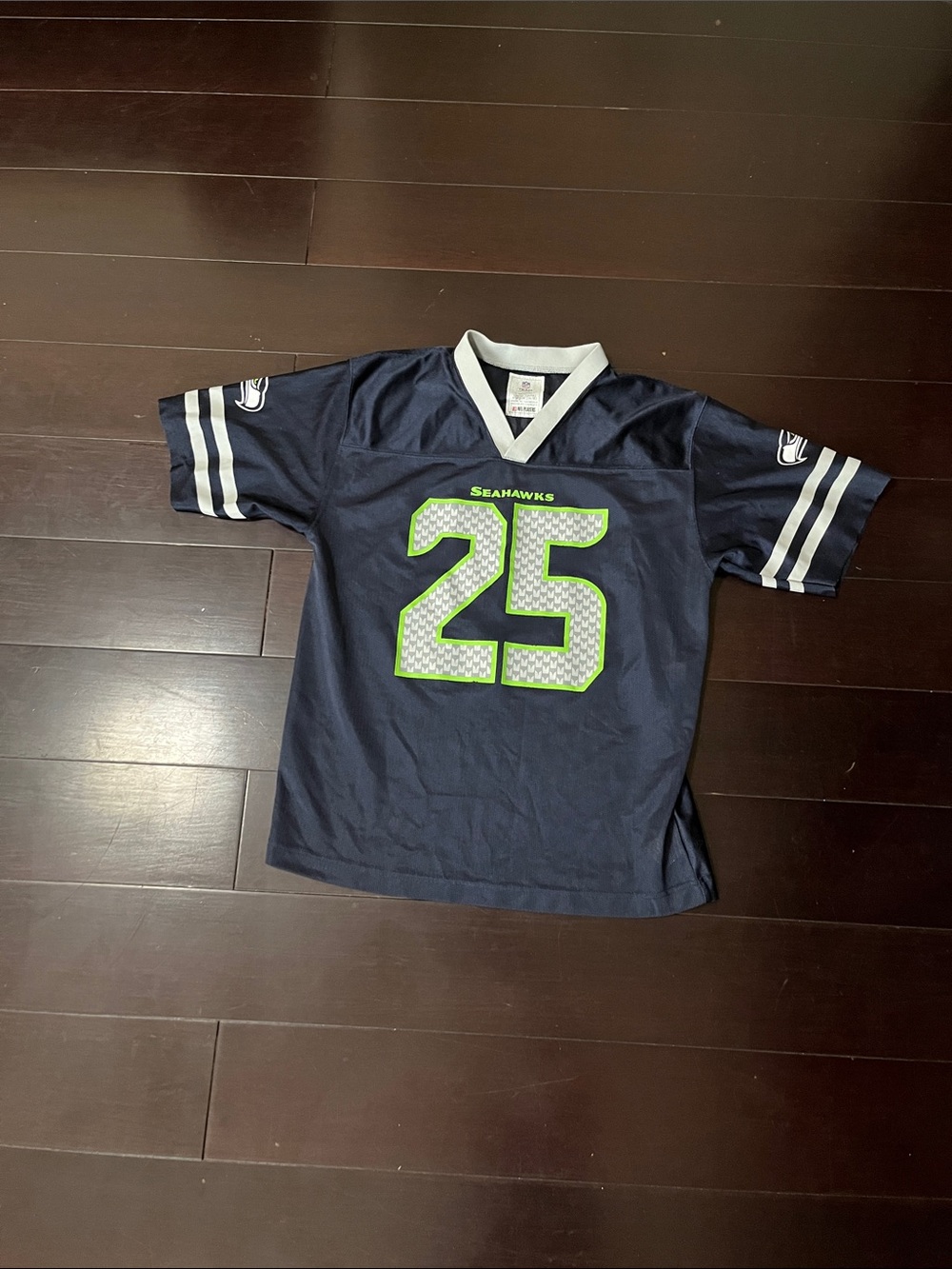 NFL Youth Football Jersey in Navy and Gray